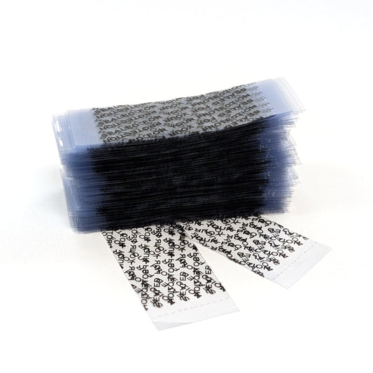 Clear 'Sealed for Your Protection' Perforated Shrink Band 66mm Layflat x 25mm Cut Length (250pcs)