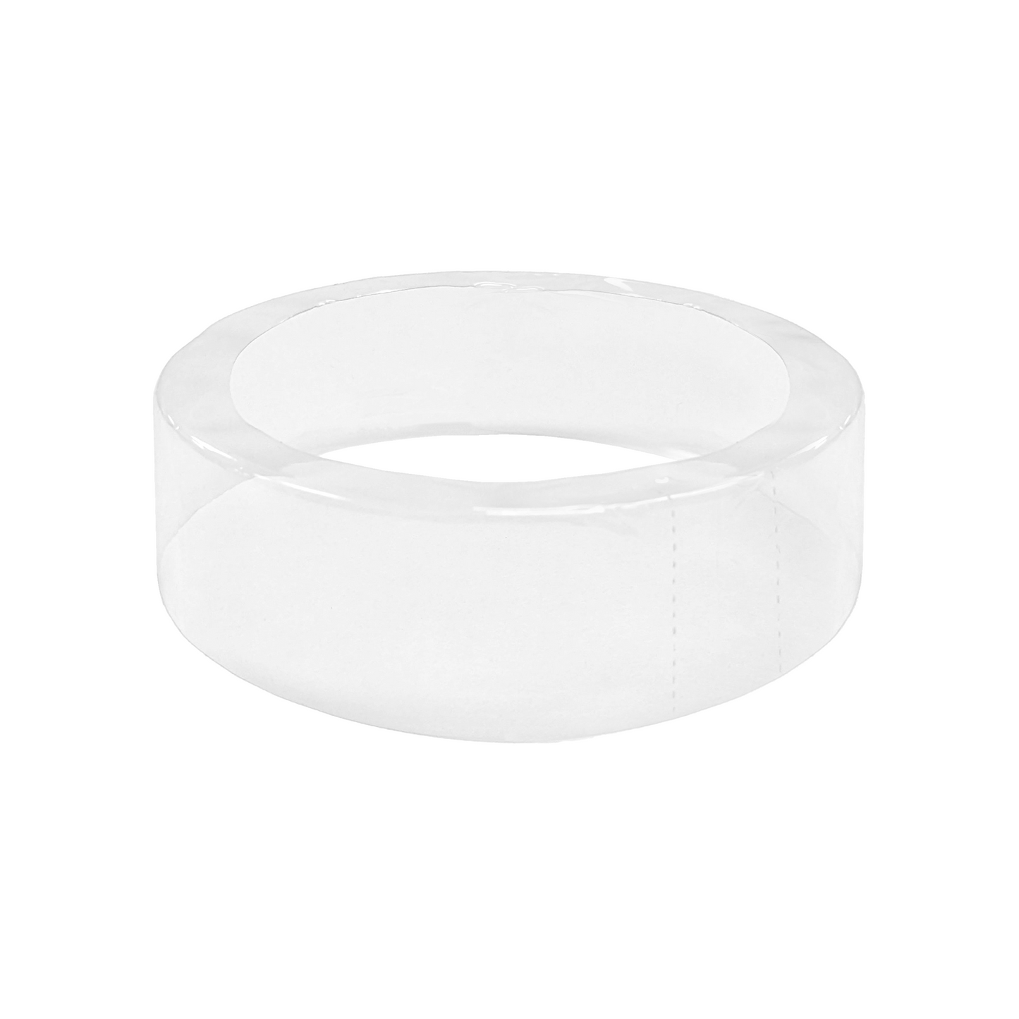 Clear Round Perforated Preform Band 85mm Diameter x 27mm Skirt (5,000pcs)