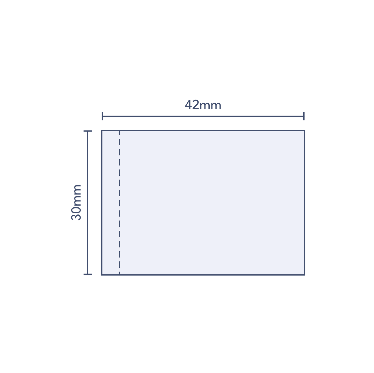 Clear Perforated Shrink Band 42mm Layflat x 30mm Cut Length (250pcs)