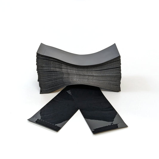 Black Perforated Shrink Band 66mm Layflat x 25mm Cut Length (250pcs)