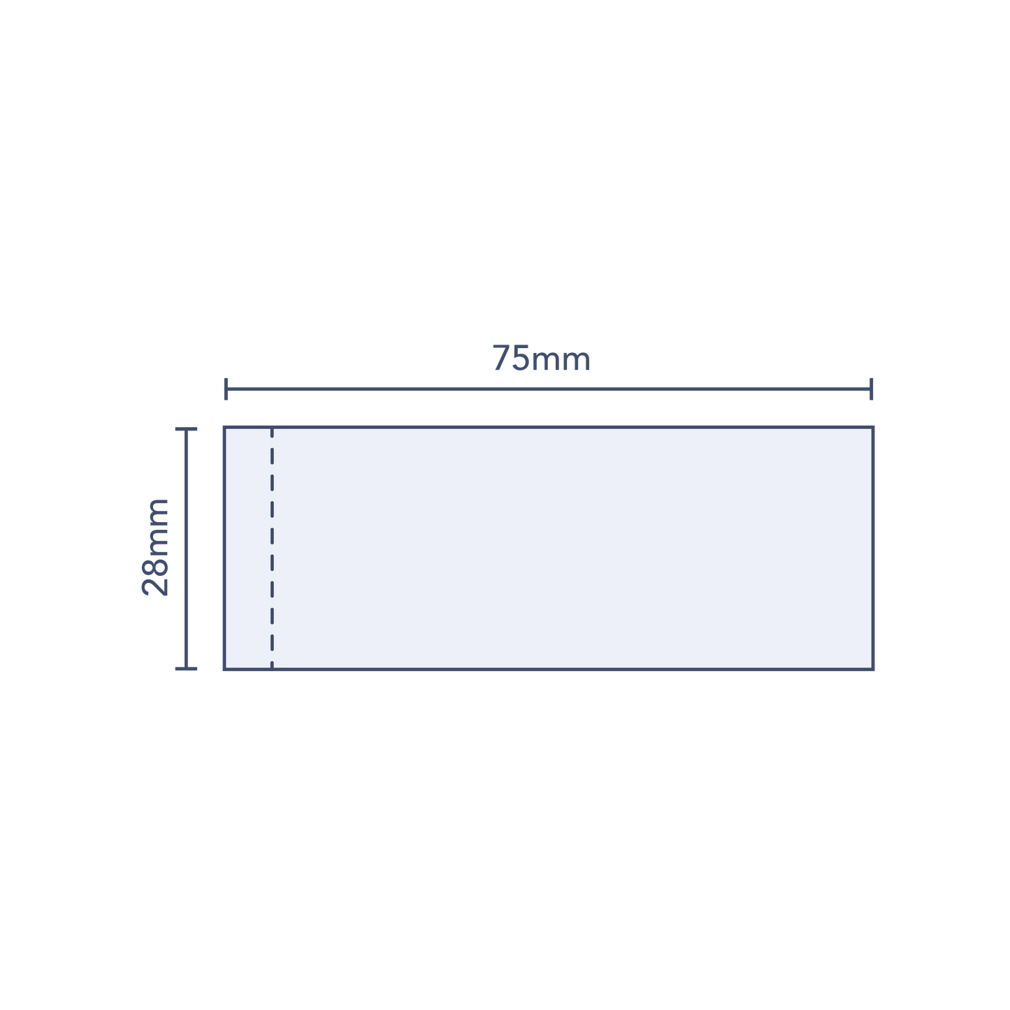 Clear Perforated Shrink Band 75mm Layflat x 28mm Cut Length (250pcs)