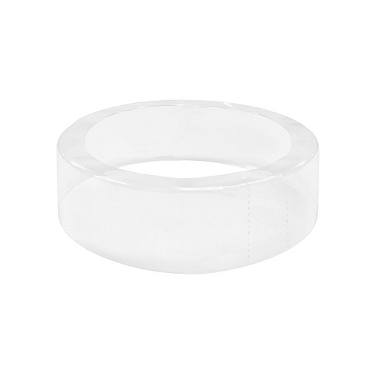 Clear Round Perforated Preform Band 85mm Diameter x 27mm Skirt (5,000pcs)