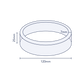 Clear Round Preform Band 120mm Diameter x 25mm Skirt (5,000pcs)