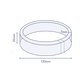 Clear Round Perforated Preform Band 120mm Diameter x 25mm Skirt (5,000pcs)