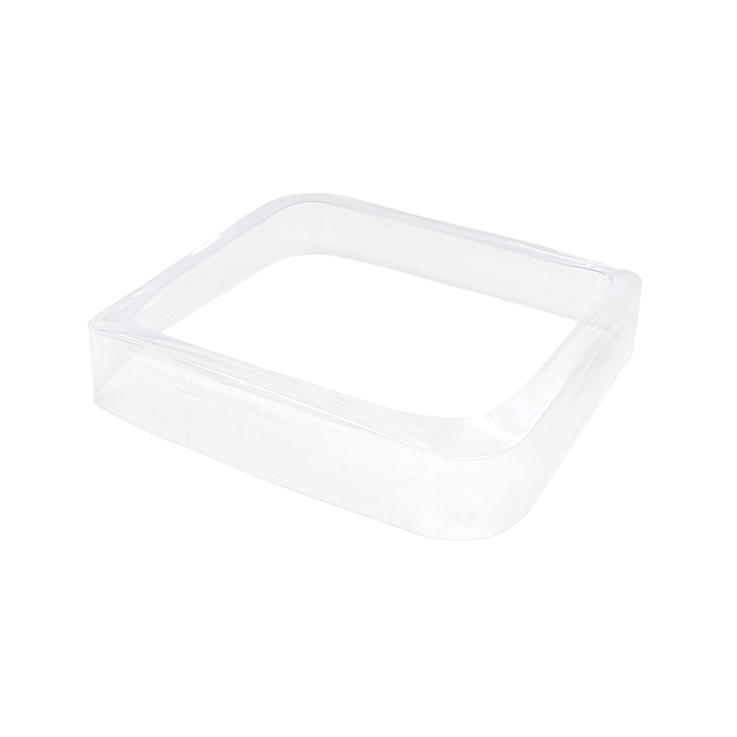 Clear Perforated Semi-Rounded Rectangular Preform Bands
