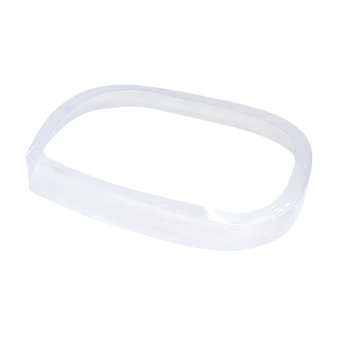 Clear Perforated 3/4 Rounded Rectangular Preform Bands
