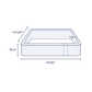 Clear Perforated Rectangular Preform Bands
