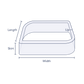 Clear Semi-Rounded Rectangular Preform Bands