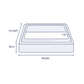 Clear Tiered Rectangular Preform Bands