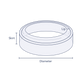 Clear Tiered Round Preform Bands