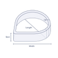 Clear Perforated Teardrop Preform Bands