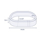 Clear Perforated Oval Preform Bands