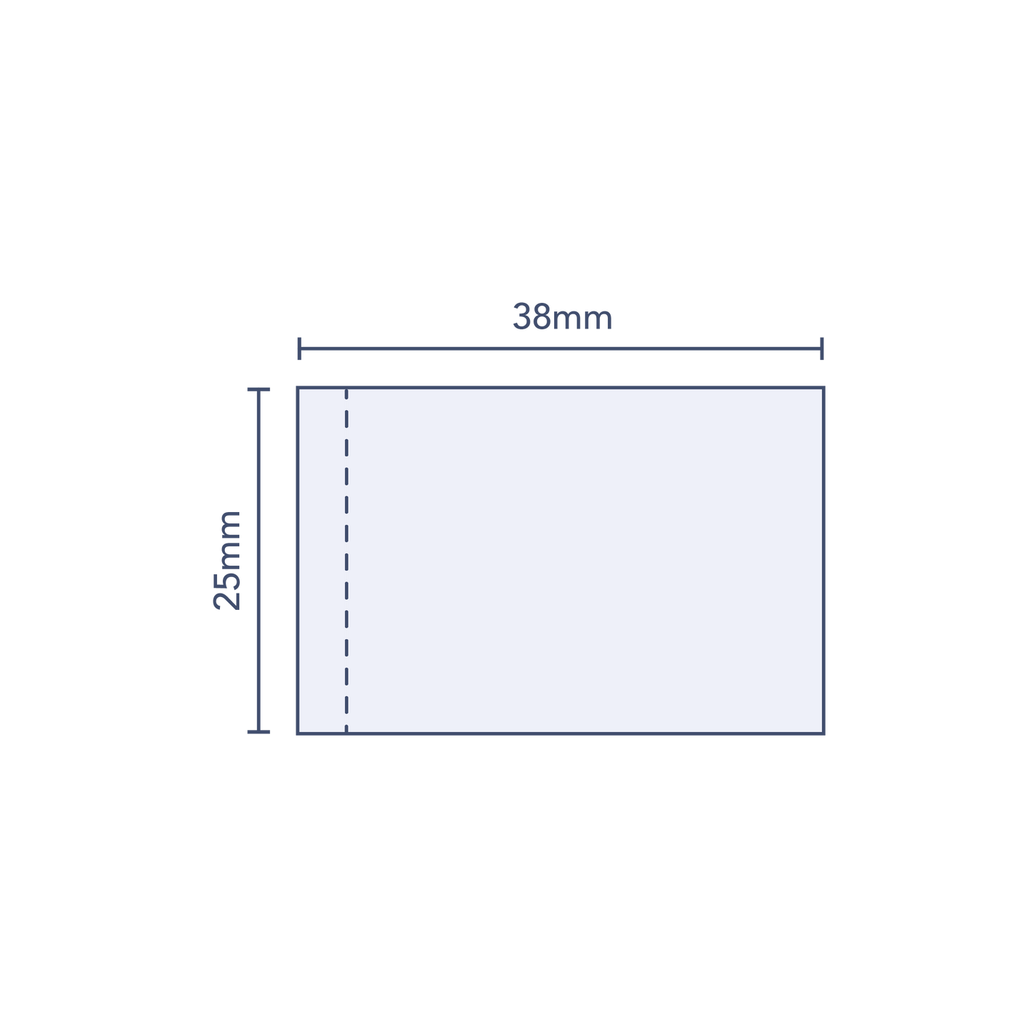 Clear Perforated Shrink Band 38mm Layflat x 25mm Cut Length (250pcs)