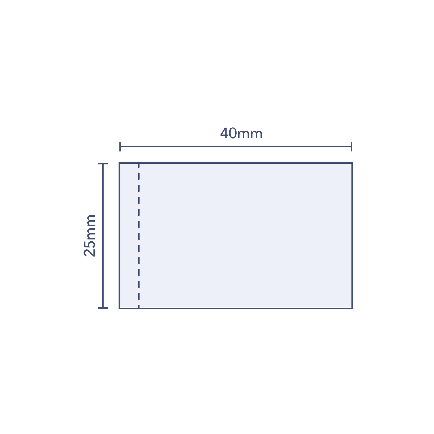 Clear Perforated Shrink Band 40mm Layflat x 25mm Cut Length (250pcs)