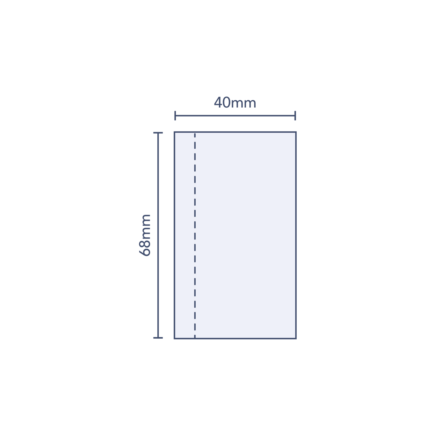 Clear Perforated Shrink Band 40mm Layflat x 68mm Cut Length (250pcs)