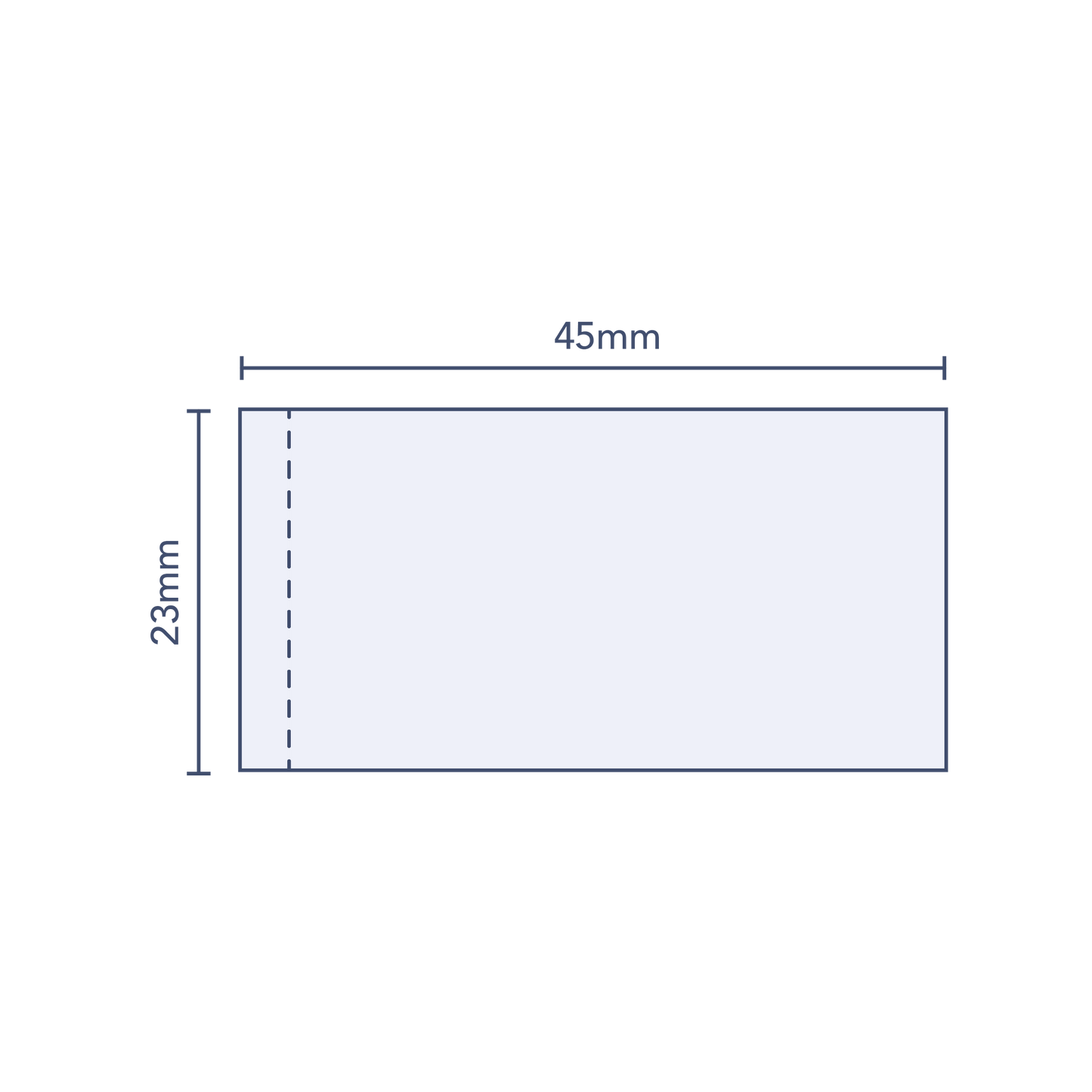 Clear Perforated Shrink Band 45mm Layflat x 23mm Cut Length (250pcs)