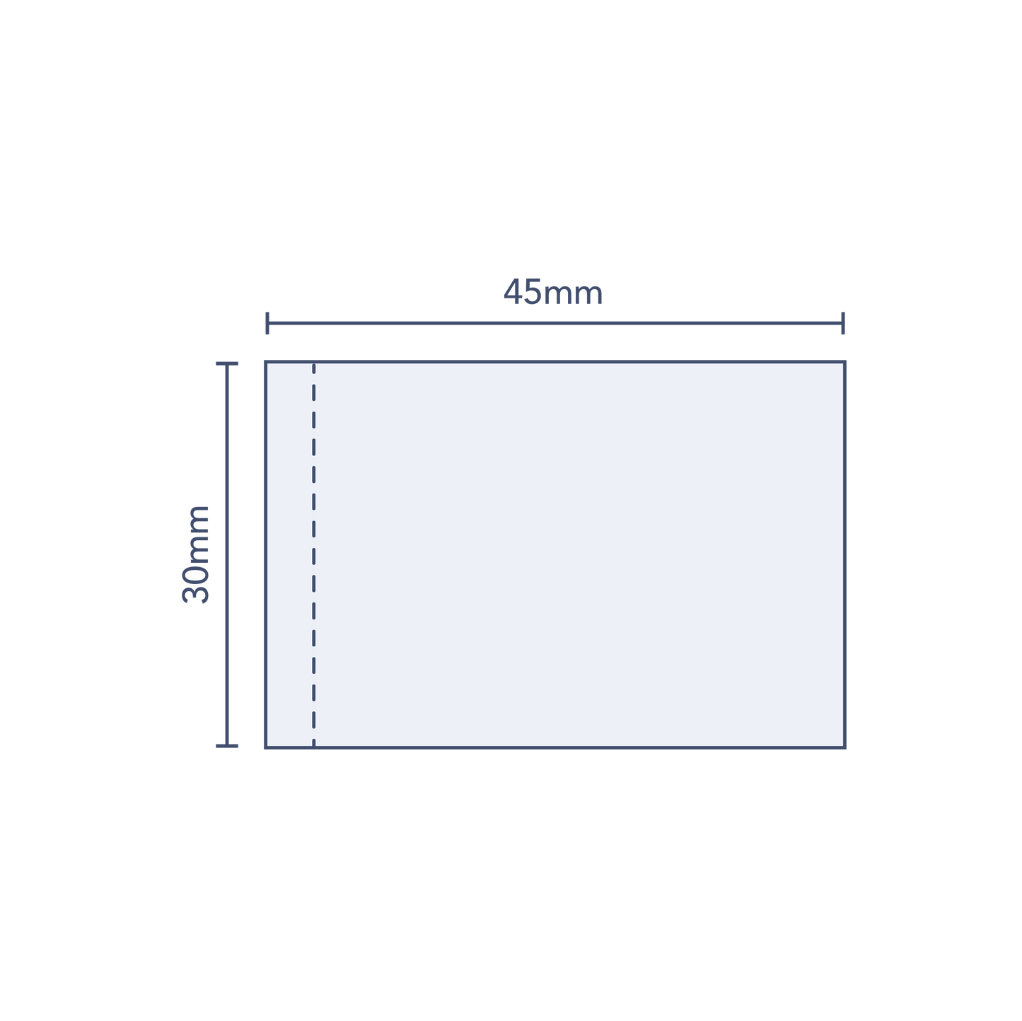 Clear Perforated Shrink Band 45mm Layflat x 30mm Cut Length (250pcs)