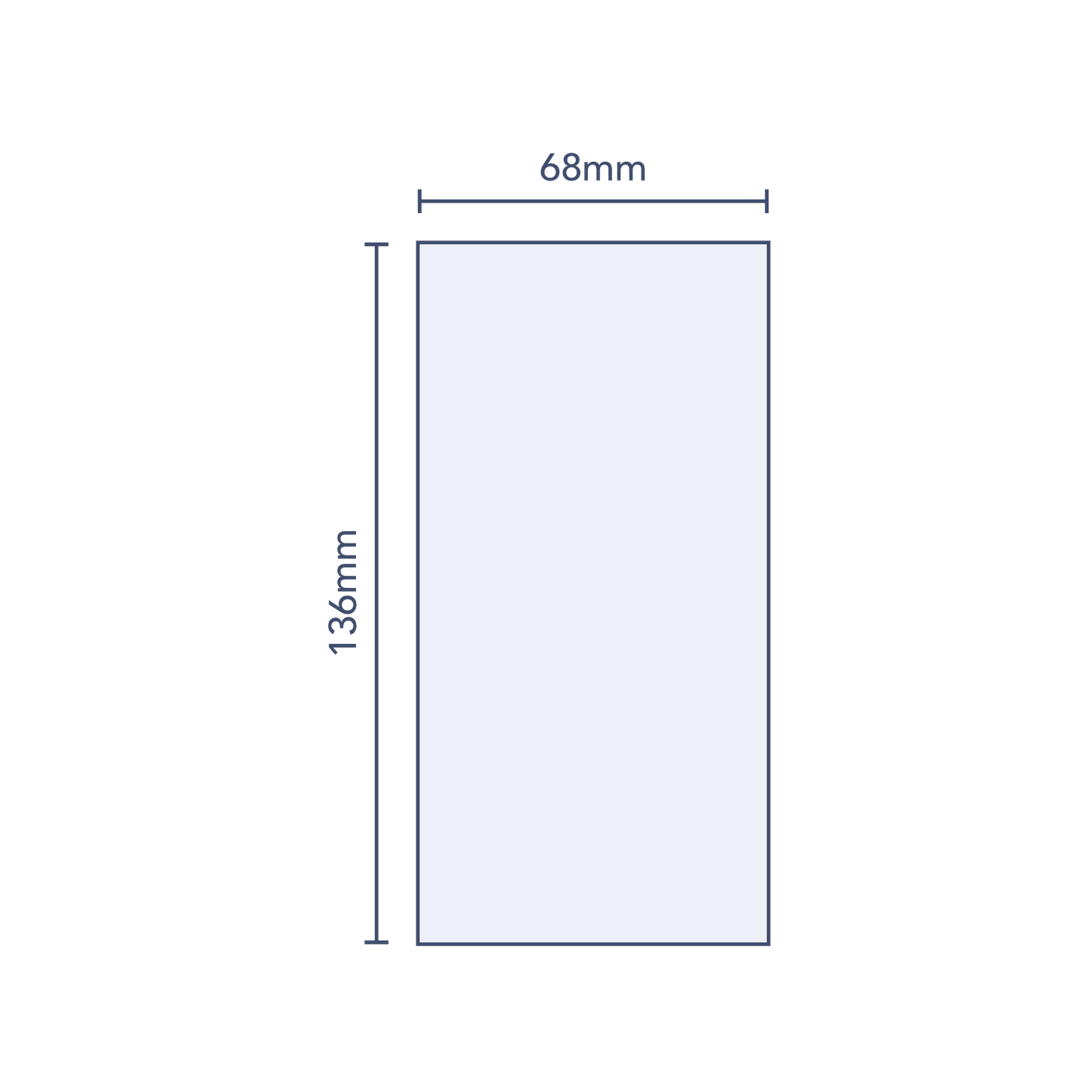 Clear Shrink Band 68mm Layflat x 136mm Cut Length (250pcs)