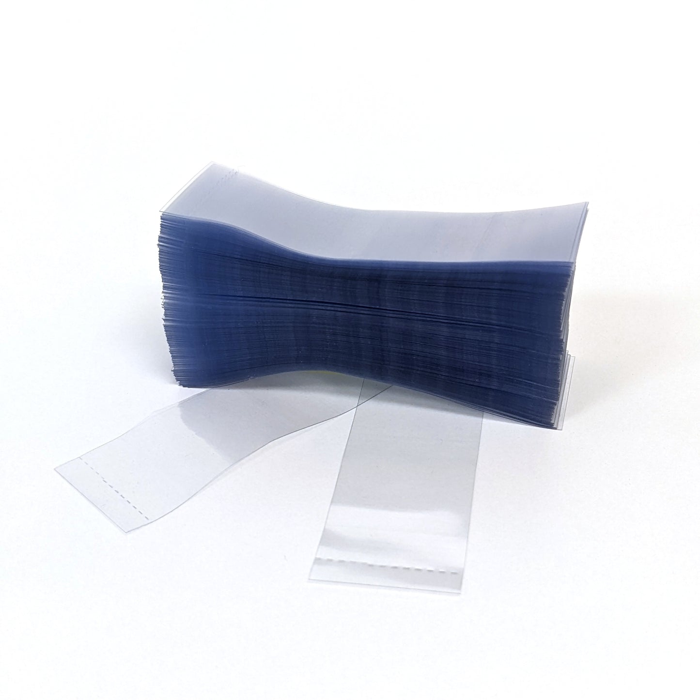 Clear Perforated Shrink Band 77mm Layflat x 25mm Cut Length (250pcs)