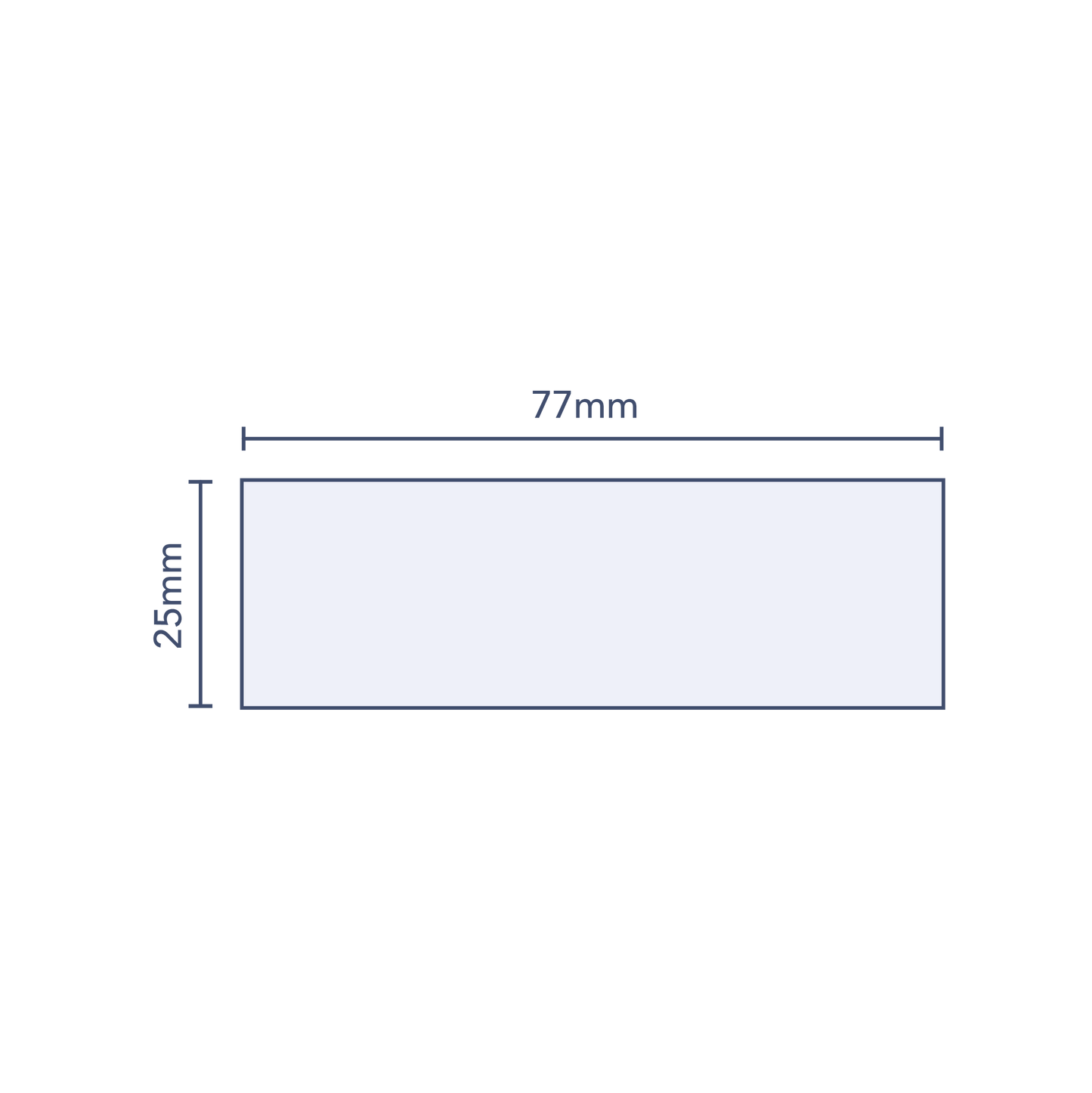 White Shrink Band 77mm Layflat x 25mm Cut Length (250pcs)