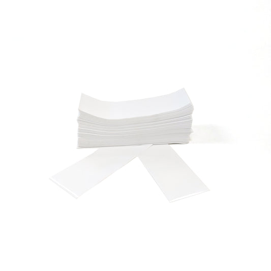 White Shrink Band 77mm Layflat x 25mm Cut Length (250pcs)