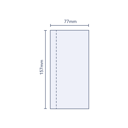 Clear Perforated Shrink Band 77mm Layflat x 157mm Cut Length (250pcs)