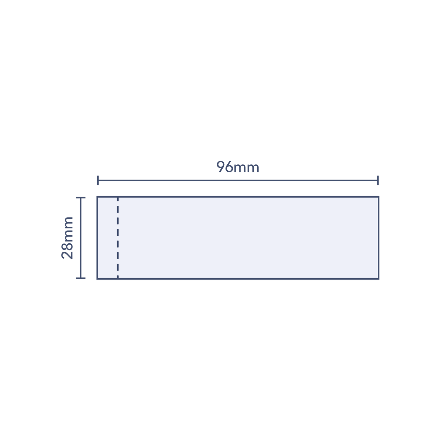 Clear Perforated Shrink Band 96mm Layflat x 28mm Cut Length (250pcs)