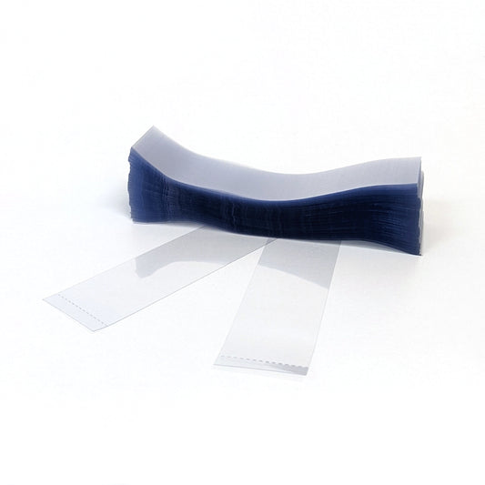 Clear Perforated Shrink Band 115mm Layflat x 28mm Cut Length (250pcs)