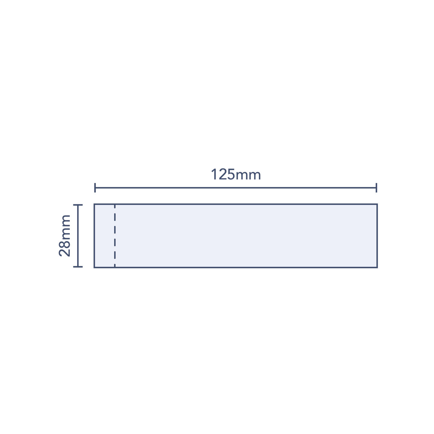 Clear Perforated Shrink Band 125mm Layflat x 28mm Cut Length (250pcs)