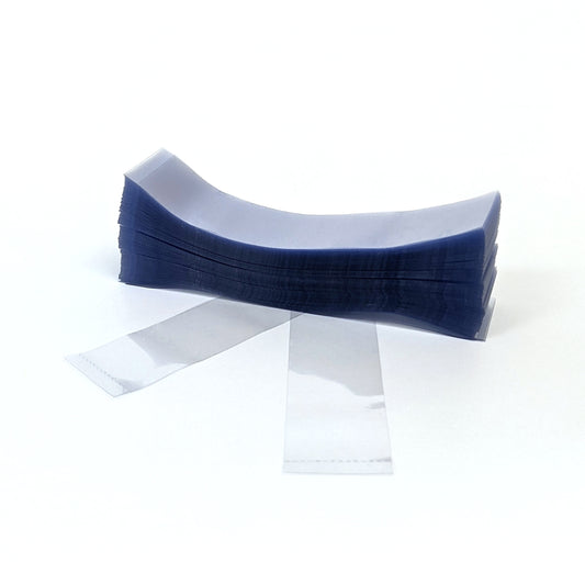 Clear Perforated Shrink Band 125mm Layflat x 28mm Cut Length (250pcs)