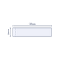 Clear Perforated Shrink Band 135mm Layflat x 28mm Cut Length (250pcs)