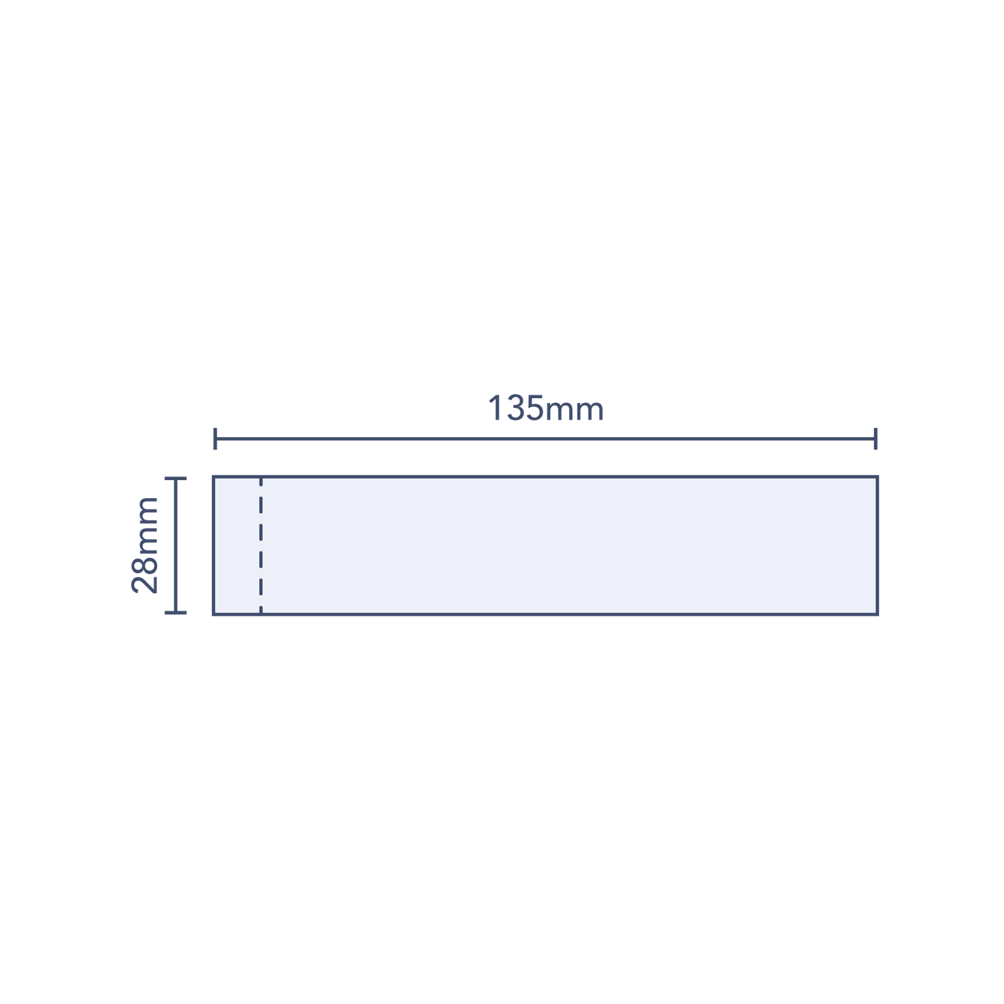 Clear Perforated Shrink Band 135mm Layflat x 28mm Cut Length (250pcs)