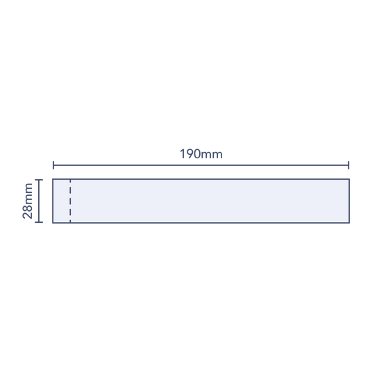 Clear Perforated Shrink Band 190mm Layflat x 28mm Cut Length (250pcs)