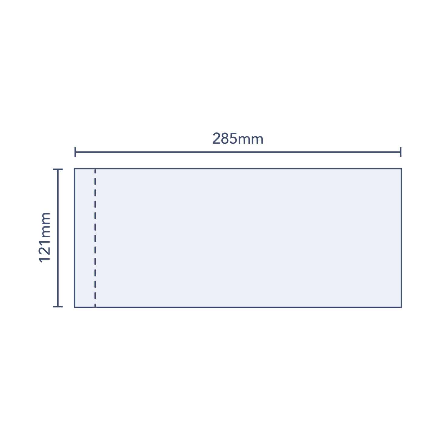 Clear Perforated Shrink Band 285mm Layflat x 121mm Cut Length (250pcs)